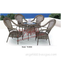 Leisure Rattan Furniture High Back Chair and Table for Outdoor
